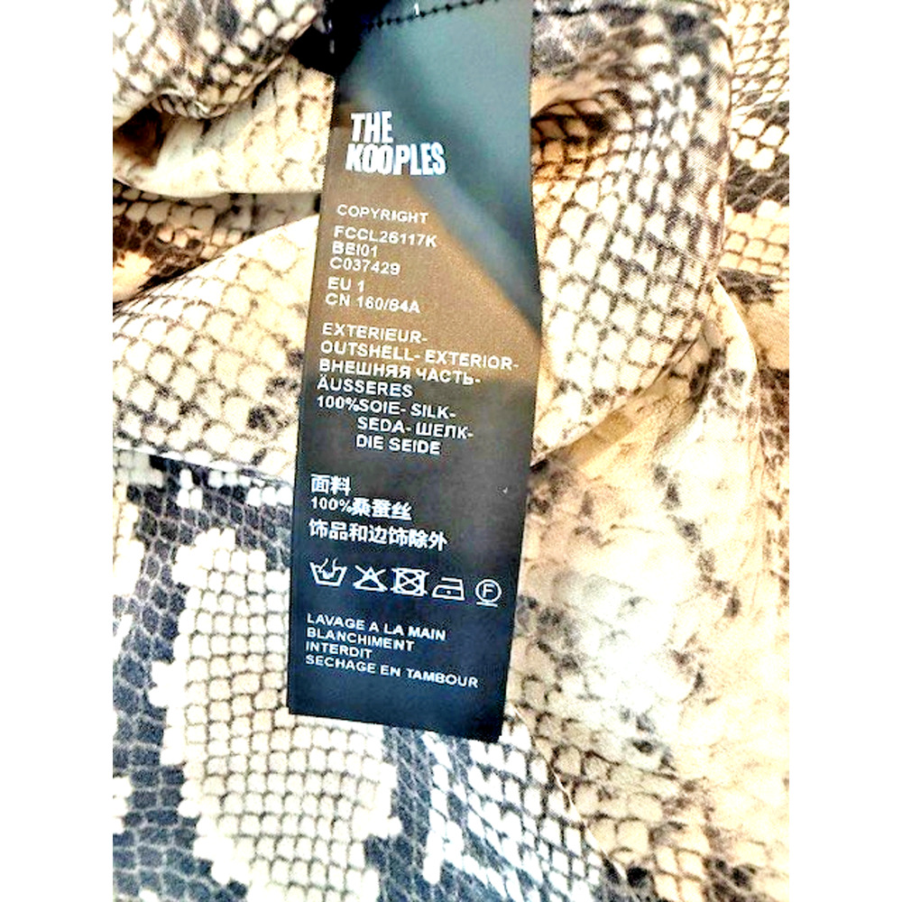The Kooples Snakeskin Print Python Long Sleeve Si… - image 12